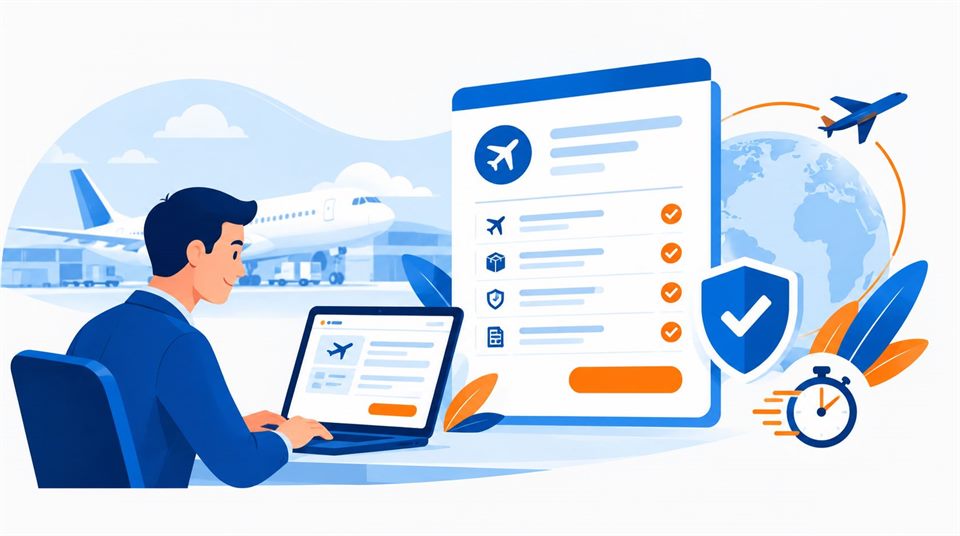 Itemised flight quote from a verified operator