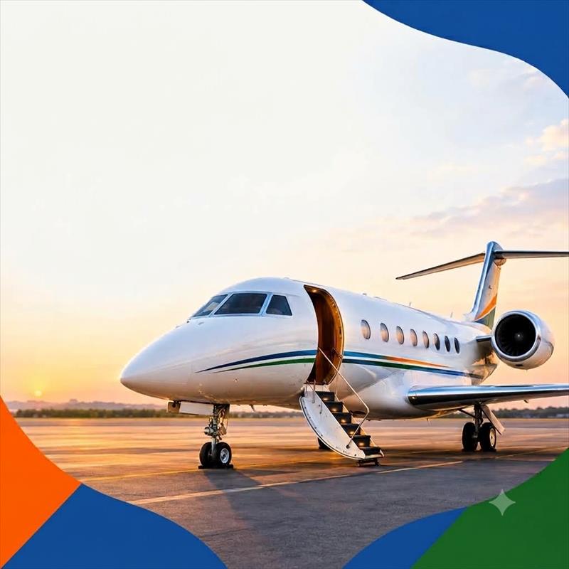 Private jet charter booking
